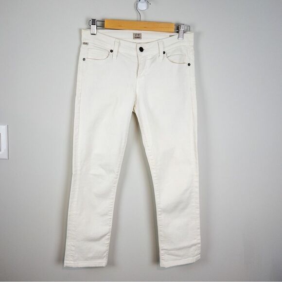 Citizens of Humanity Ava Low Rise Straight Leg Jeans in Santorini Size 25 White - Picture 2 of 14